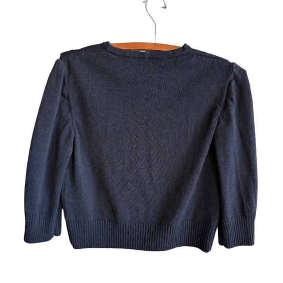 St. John Sport Black Cardigan Sweater V-Neck Cropped - Picture 6 of 9